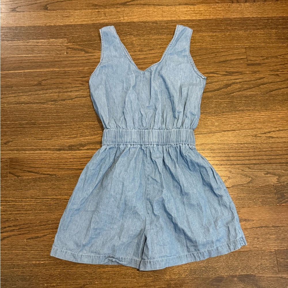 Denim Romper - Picture 3 of 3